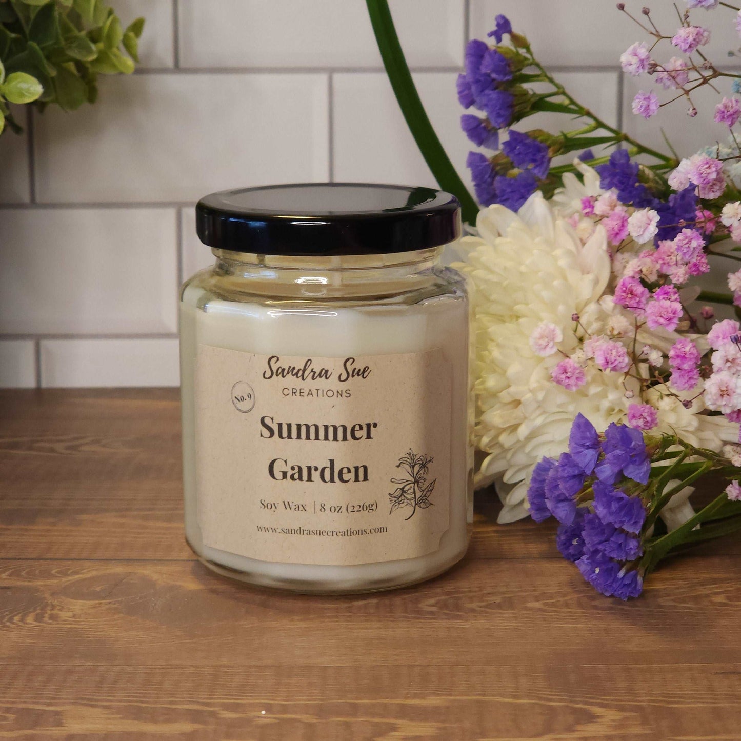summer garden soy candle