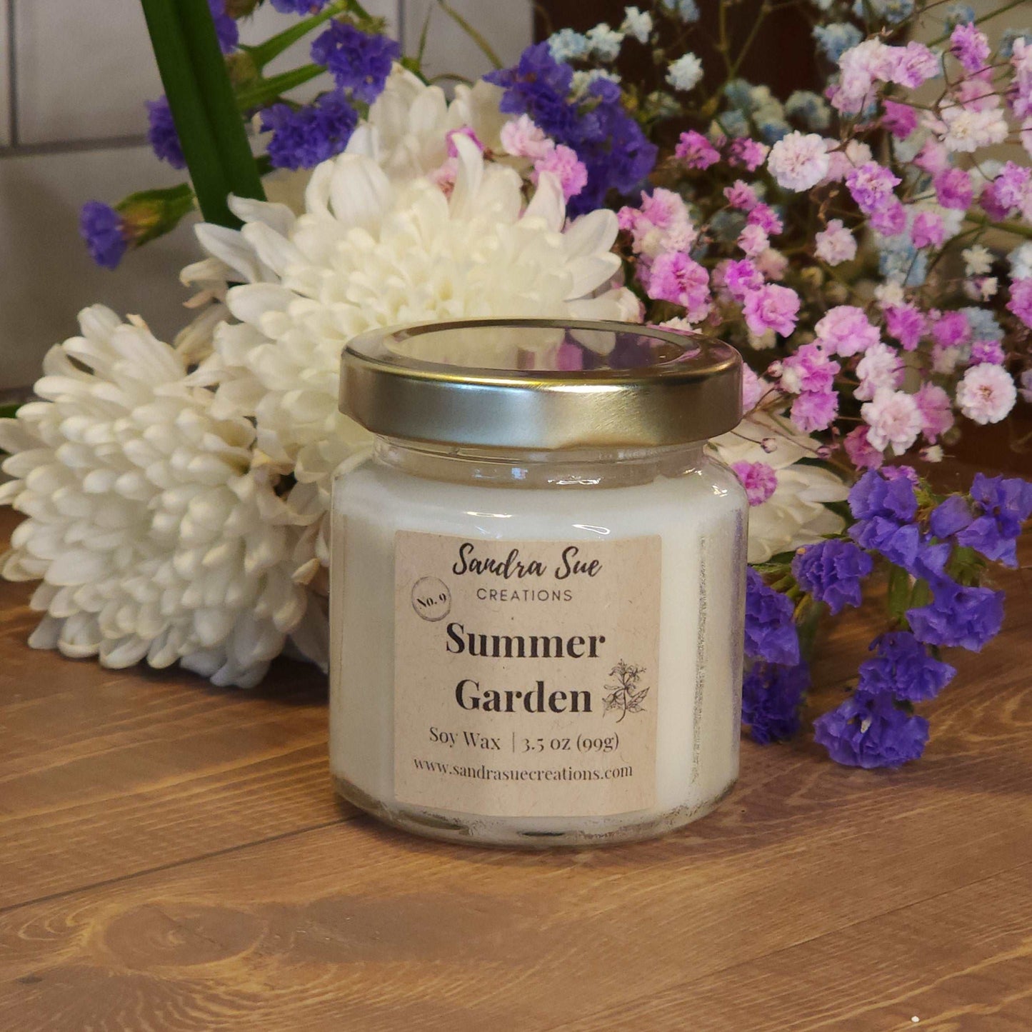 summer garden soy candle