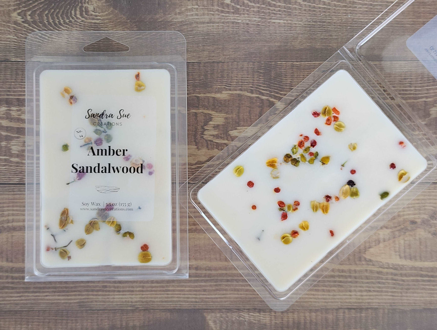 Amber Sandalwood Large Soy Wax melt