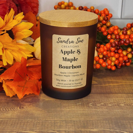 Apple and Maple Bourbon Soy Candle 