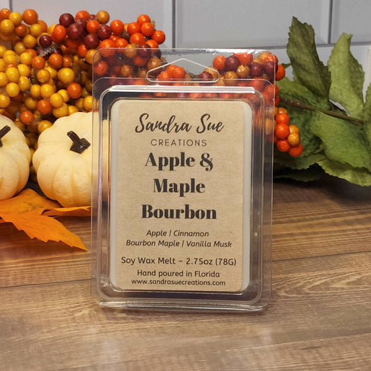 apple and maple bourbon soy wax melt