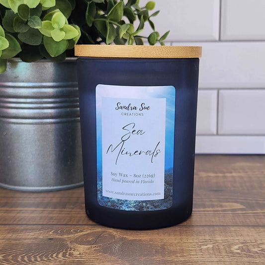 sea minerals soy candle