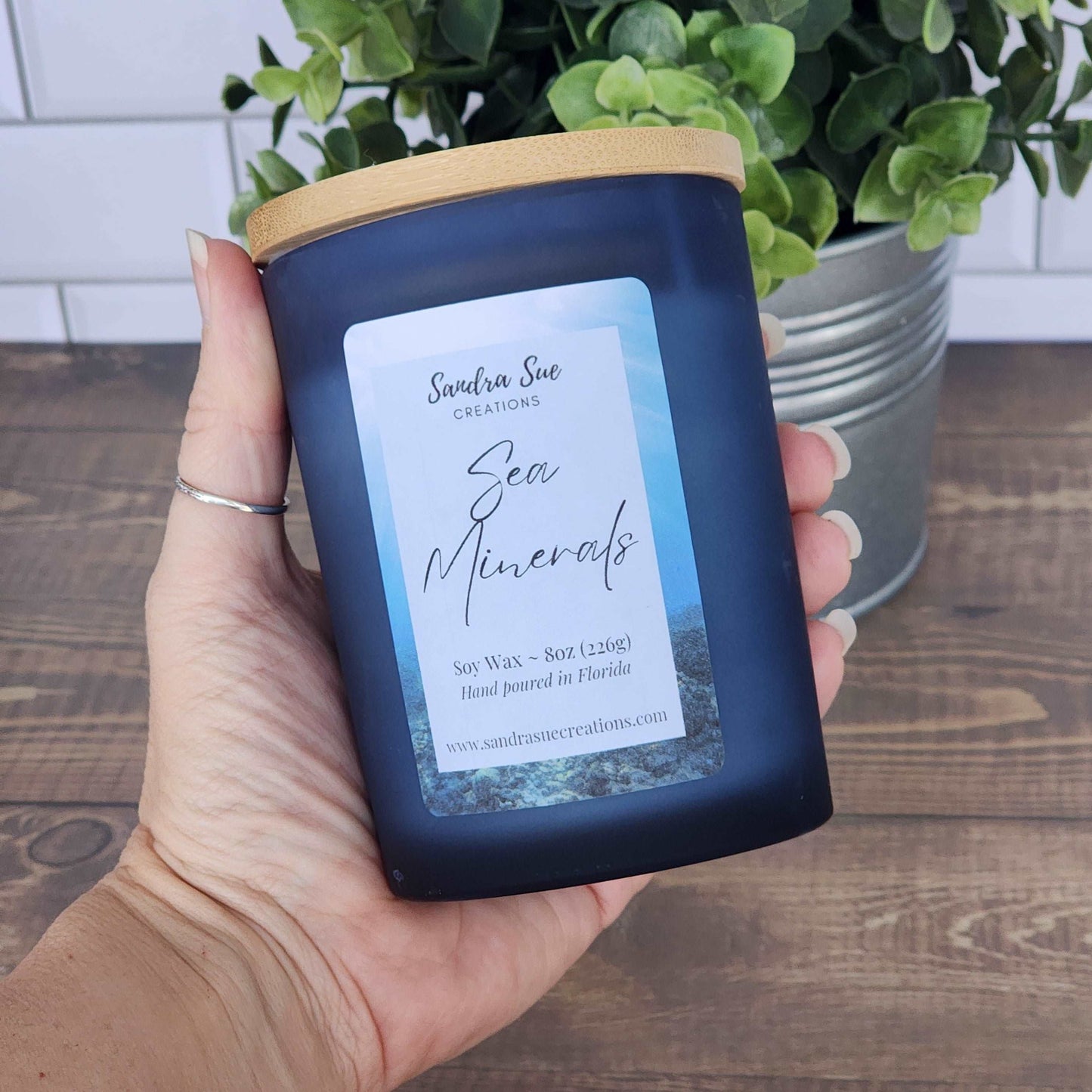 sea minerals soy candle