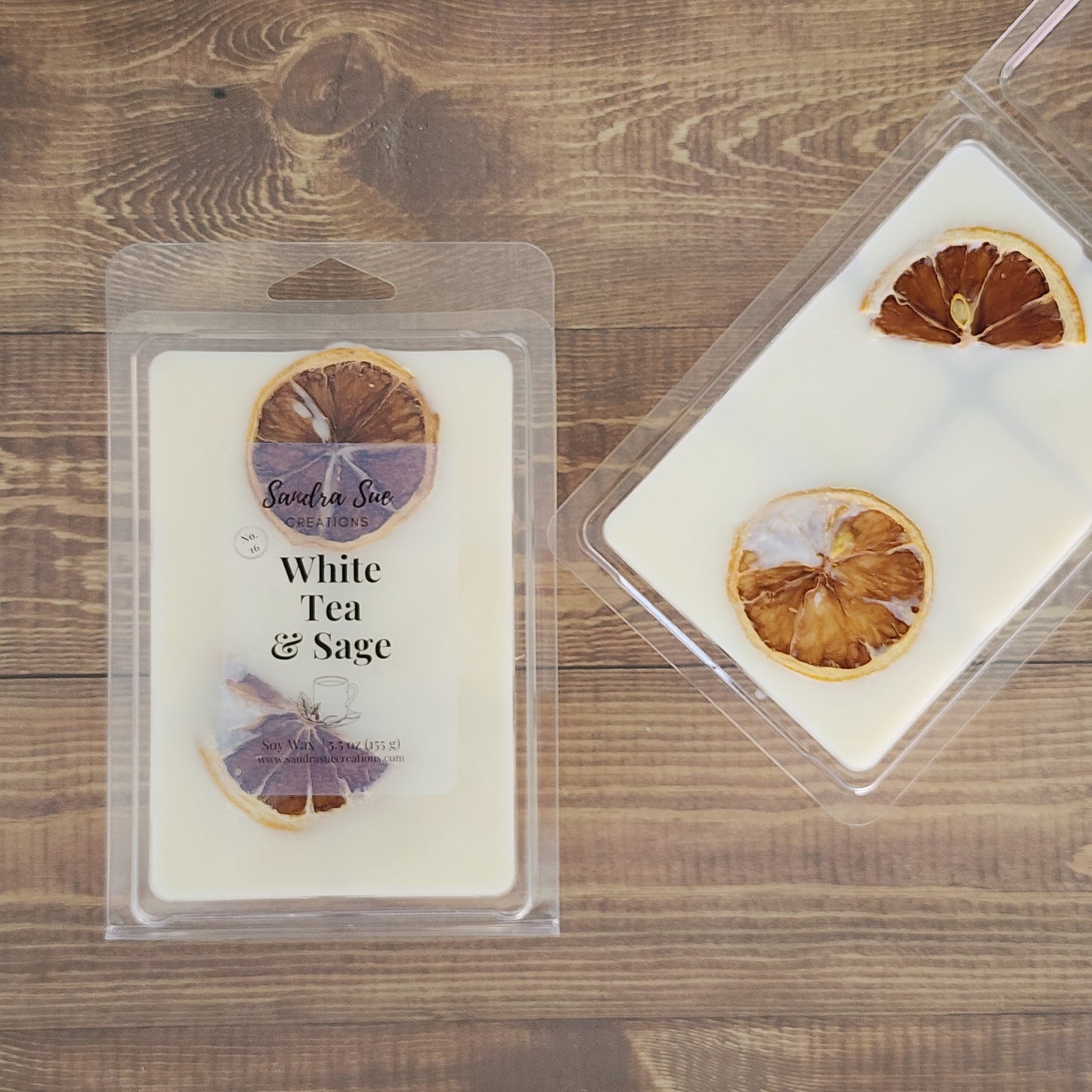 White Tea & Sage Soy Wax Melt, 5.5 oz