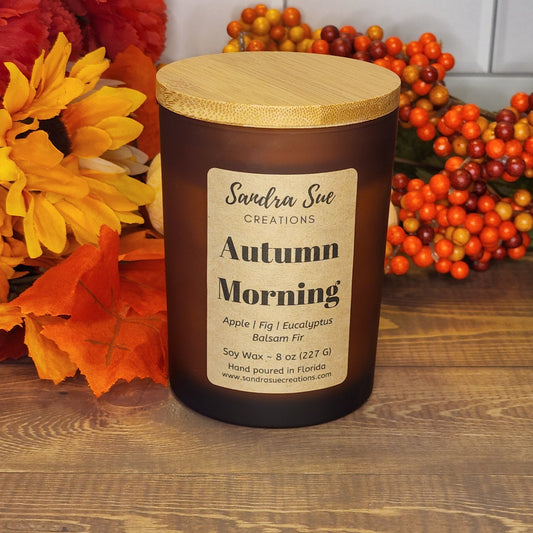 autumn morning soy candle 