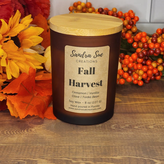 fall harvest soy candle 