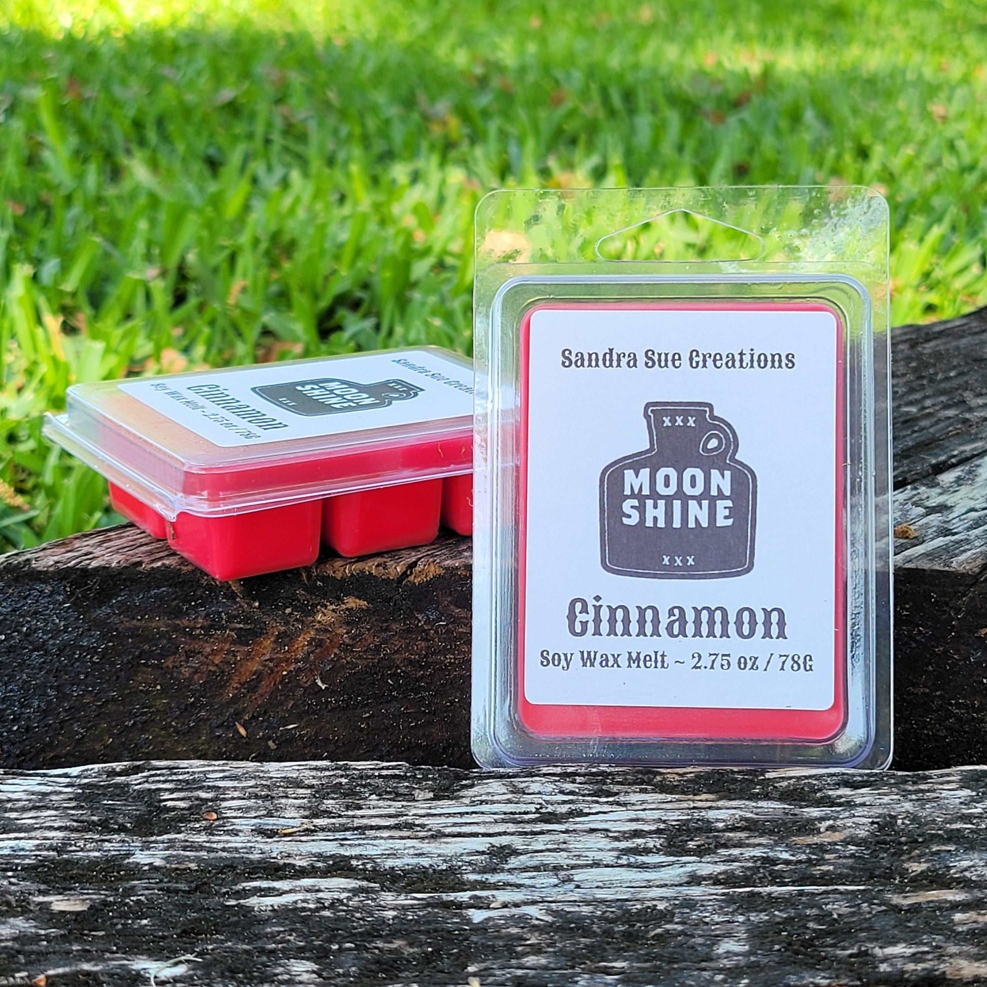 cinnamon moonshine wax melt