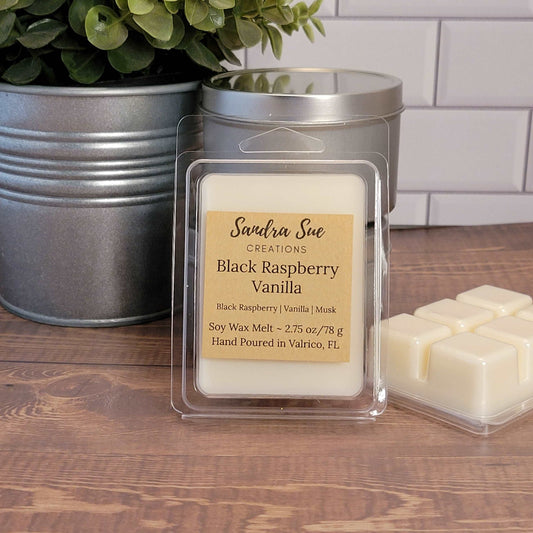 black raspberry vanilla soy wax melt 