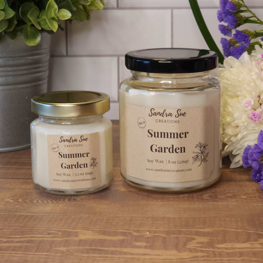 summer garden soy candle