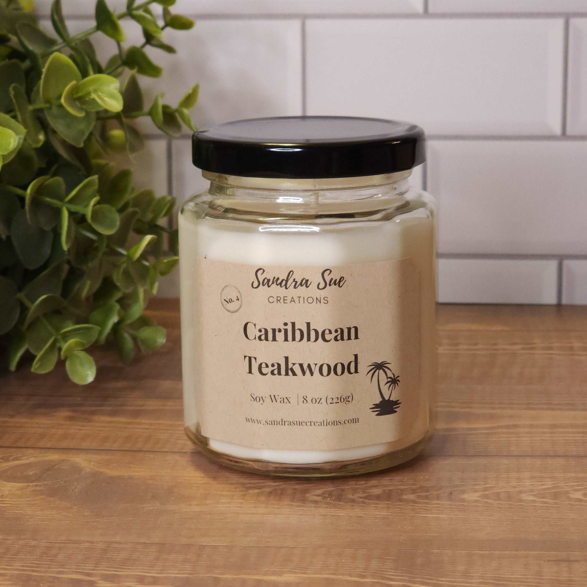 Caribbean Teakwood Soy Candle