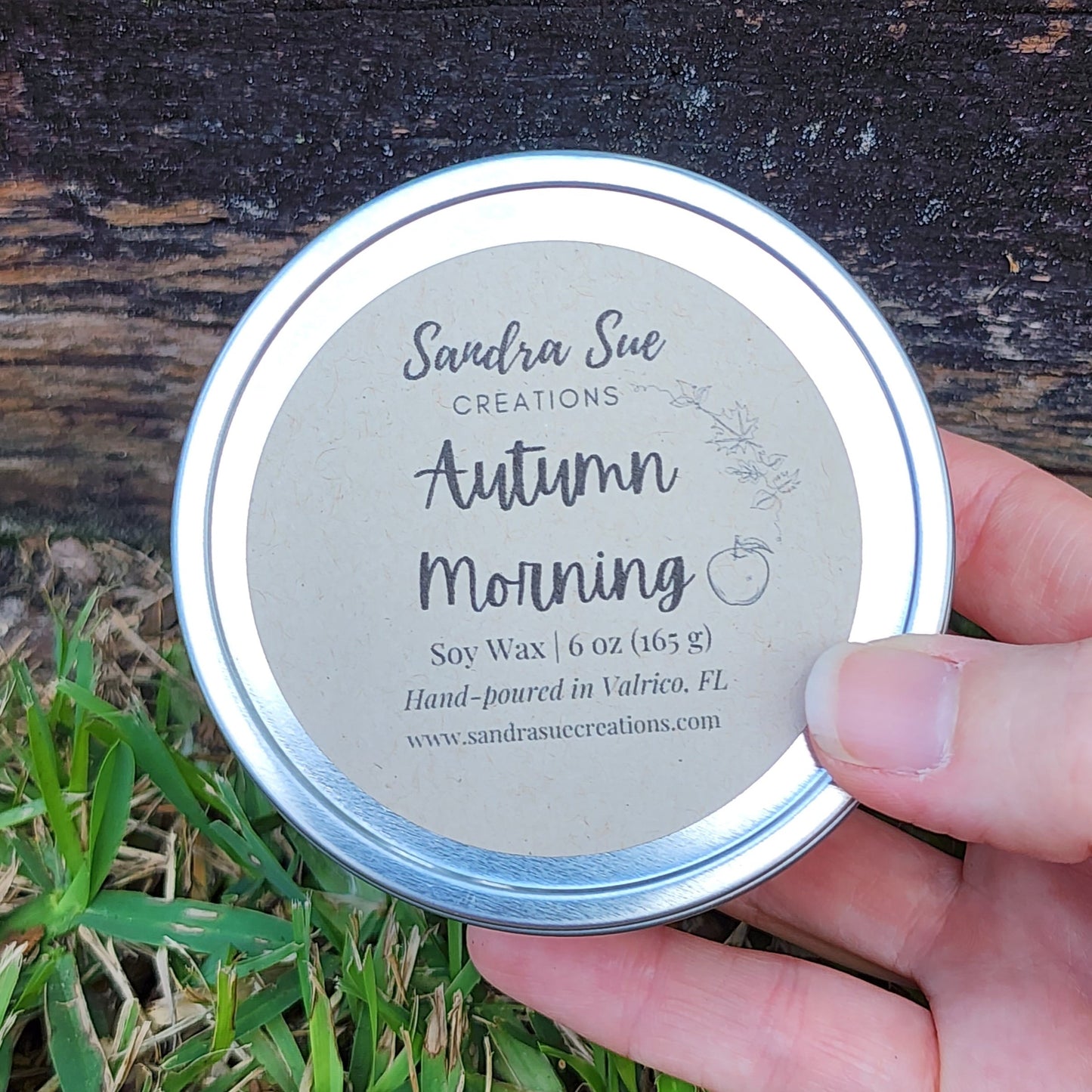 autumn morning wickless candle