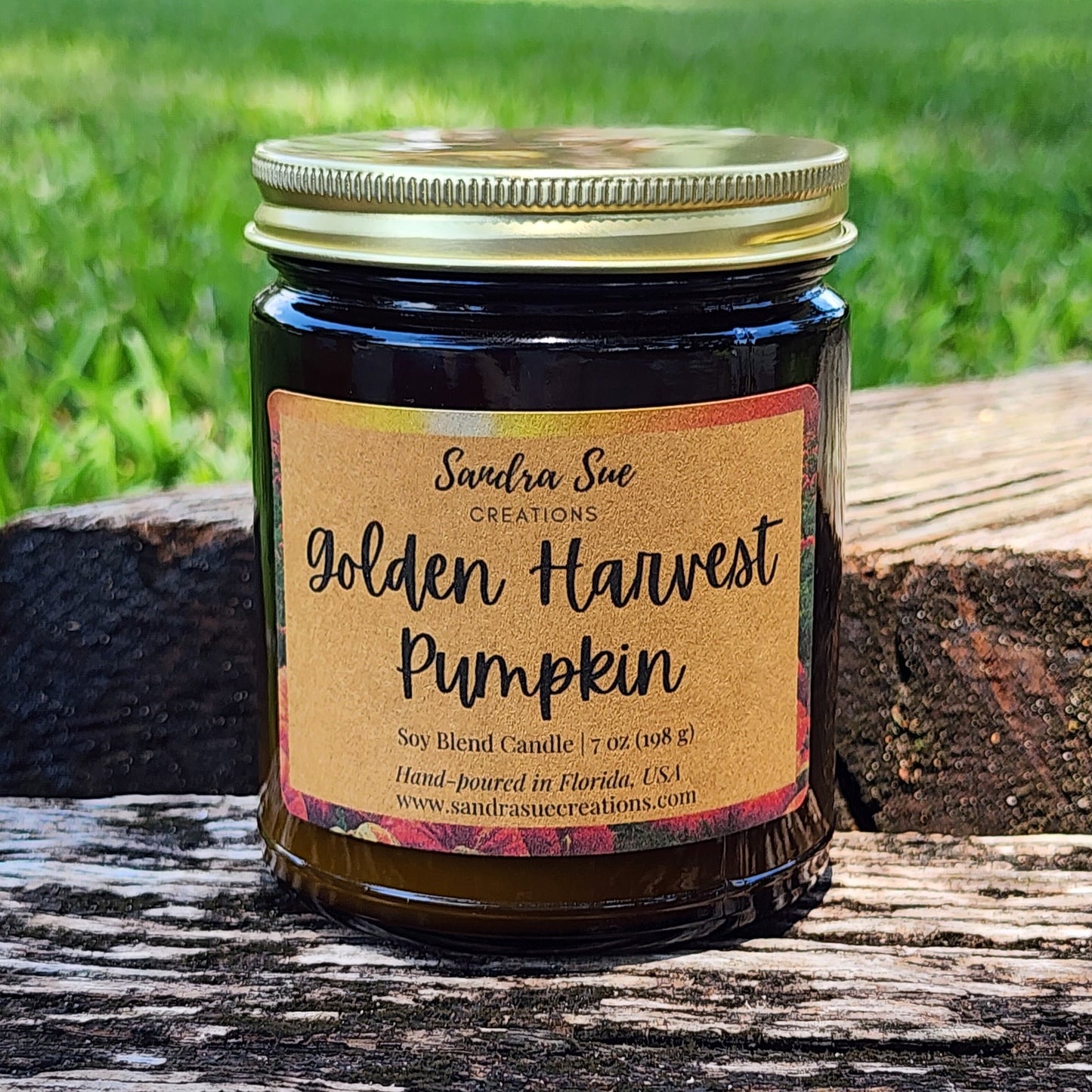 Golden Harvest Pumpkin Soy Candle