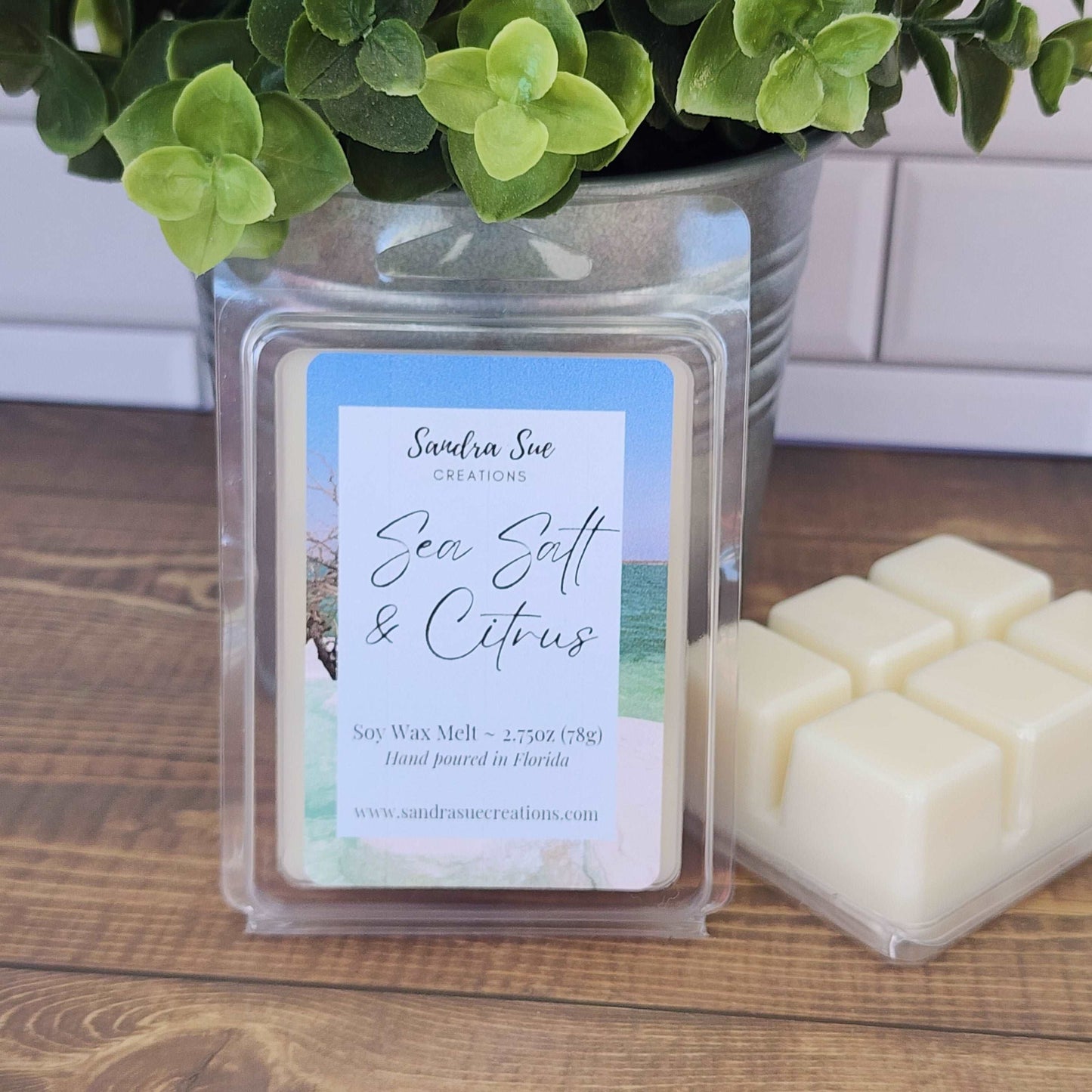 sea salt & citrus soy wax melt