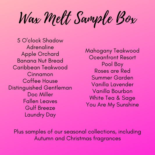 Wax Melt Sample Box